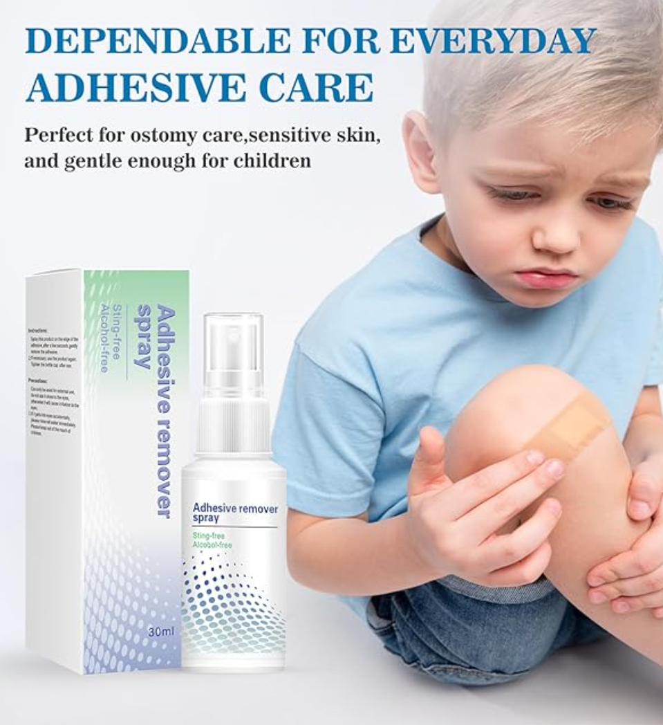 Adhesive Remover Spray-Adhesive Remover for Skin,No Sting Medical Adhesive Remover for Ostomy, Kinesiology Tape, and Bandage Removal,1 oz (3 Pcs)